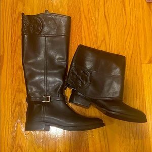 Tory Burch Mid Calf Boots - Black